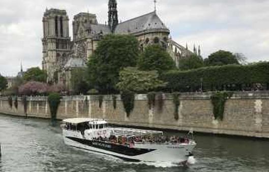Seine River Cruise Near Notre Dame